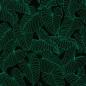 Preview: Viskose Tropical Forest Silhouetteblüten auf Schwarz by Swafing